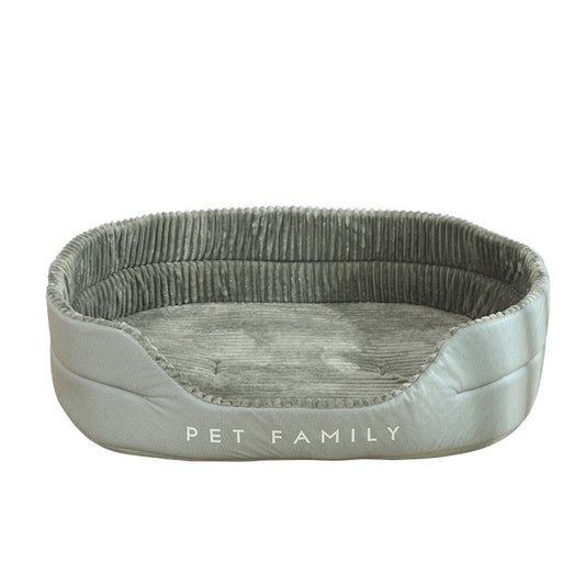 Soft Padded Dog Bed — Plush Comfort for All Breeds