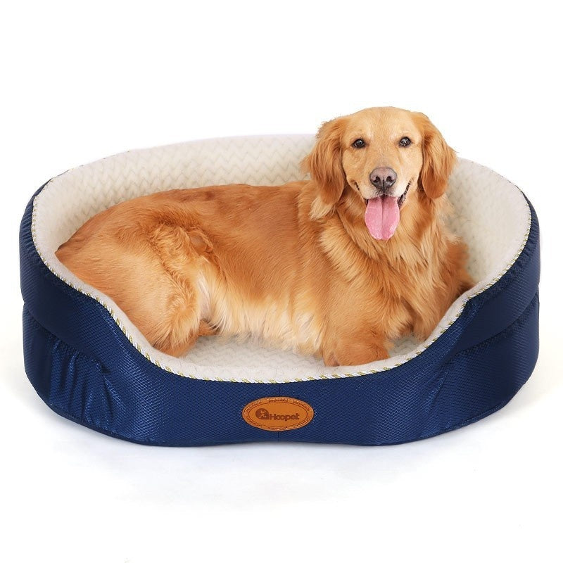 Soft Padded Dog Bed — Plush Comfort for All Breeds