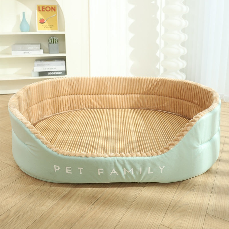 Soft Padded Dog Bed — Plush Comfort for All Breeds