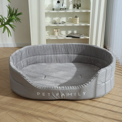 Soft Padded Dog Bed — Plush Comfort for All Breeds