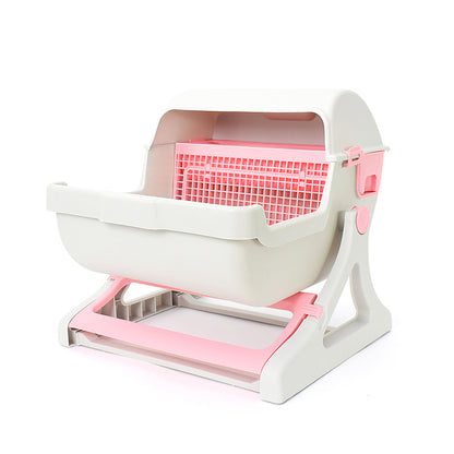 Semi-Automatic Self-Cleaning Cat Litter Box